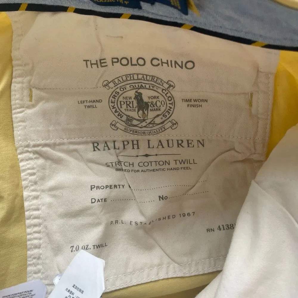 Polo Ralph Lauren Mens Classic Fit Shorts Sz 42 Chino Preppy Golf Country Club